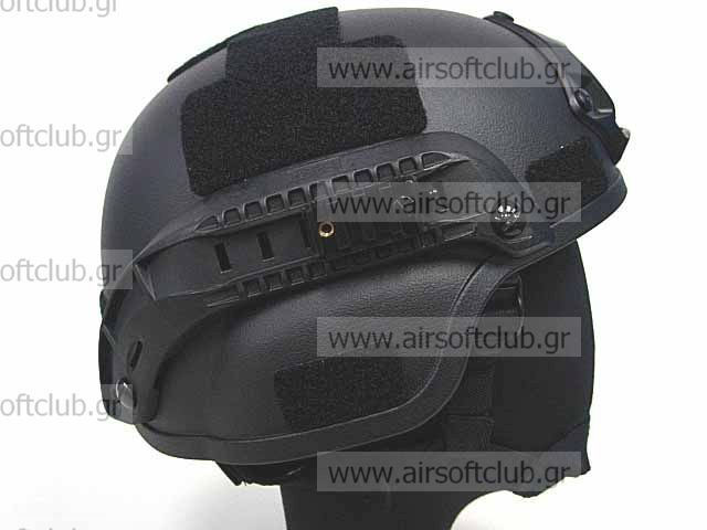MICH TC-2000 ACH Helmet w/NVG Mount & Side Rail BK